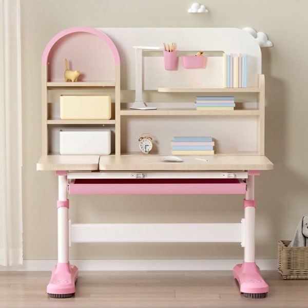 Розовый детский стол