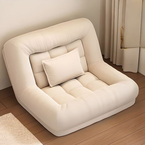 Simplistic Convertible Sofa with Biscuit Back