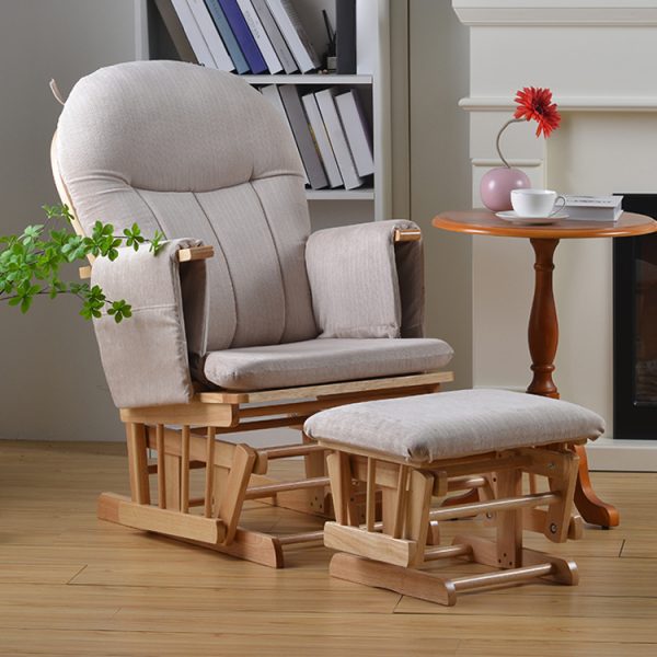 Кресло-качалка с пуфом
