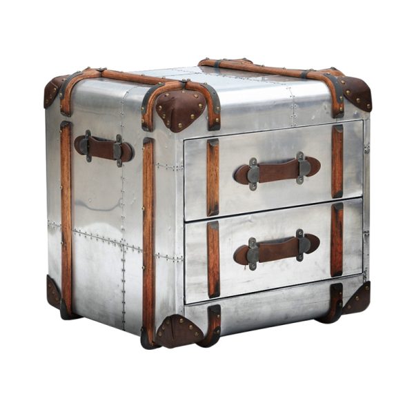 Bedside table in industrial style