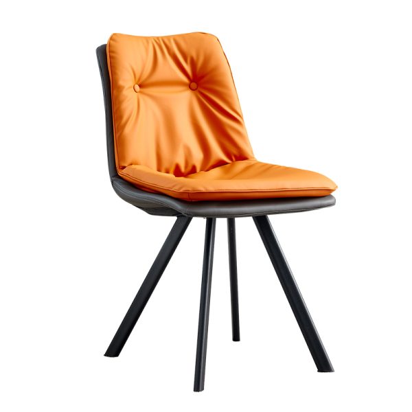 Mīkstas ādas ēdamistabas krēsls