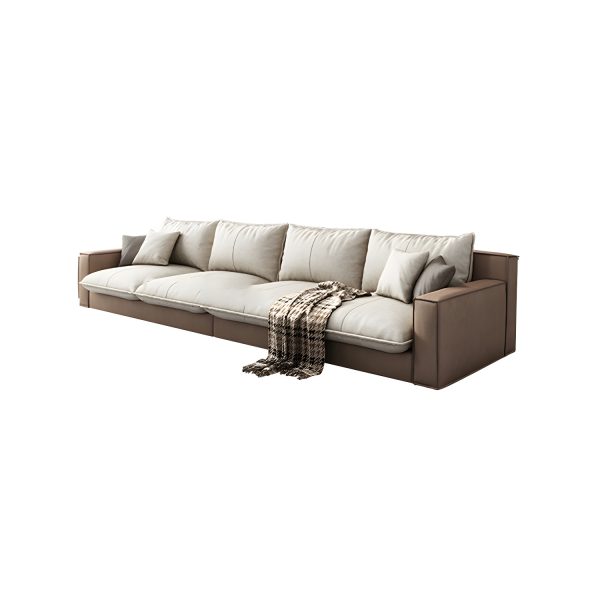 Four-seater straight sofa