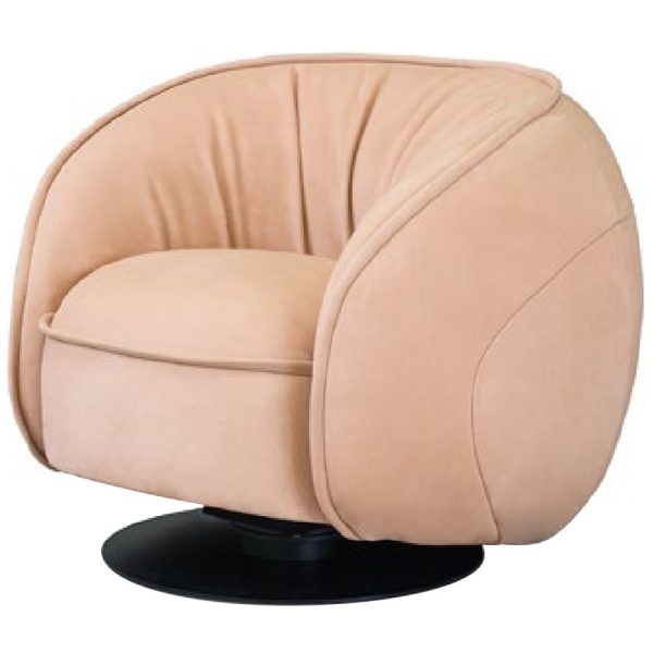 Apaļš krēsls ar roku balstiem