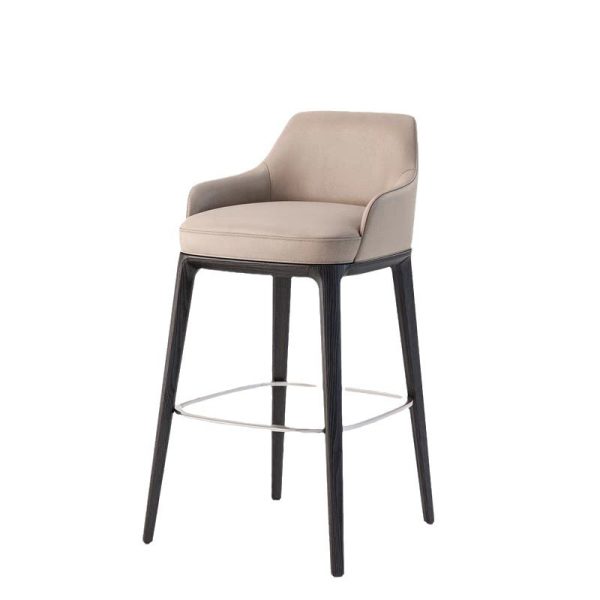 Leather bar stool