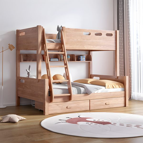 Bunk children's bed with mattress