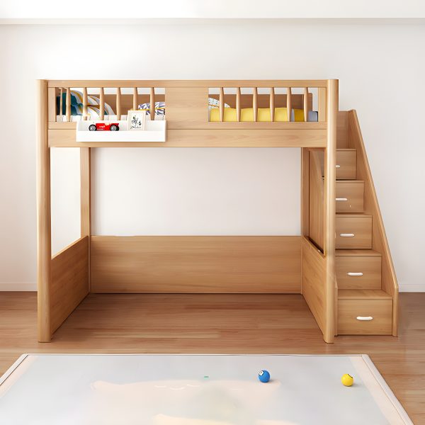 Bērnu bēniņu gulta ar matraci