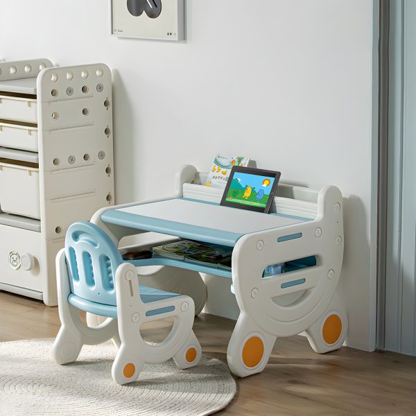 Children's table with chair for creativity