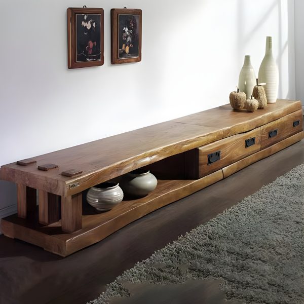 Dabīga koka TV statīvs