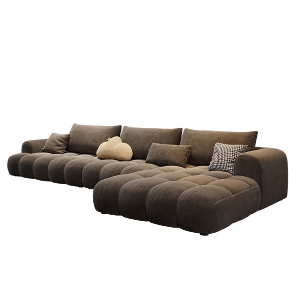Modern L-shape recliner couch