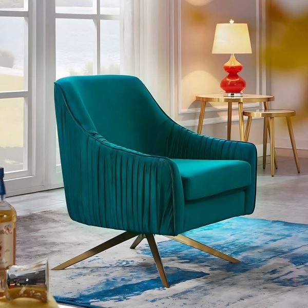 Velvet armchair