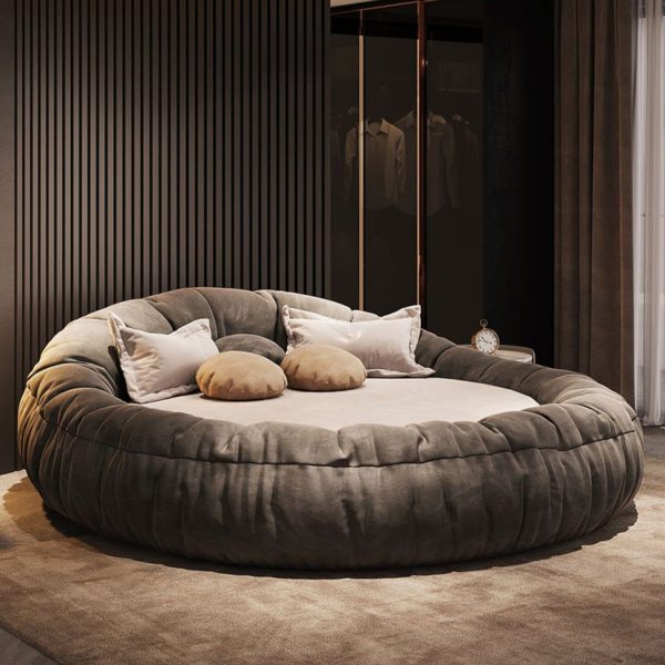 Round soft bed