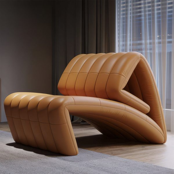 Moderns ādas krēsls