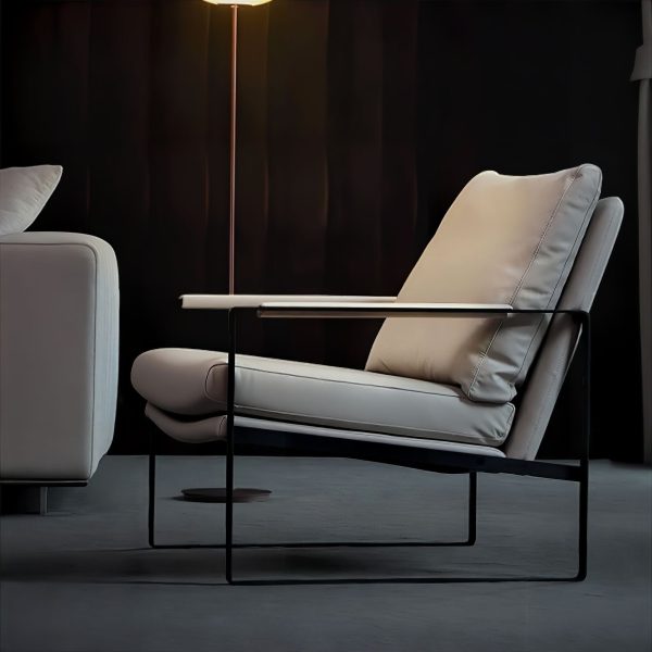 Armchair with soft cushions