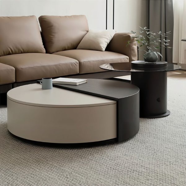 Современный круглый журнальный столик