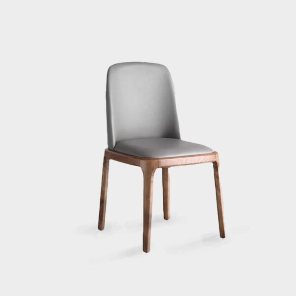 Bjorn Leather Solid Wood Dining Chair